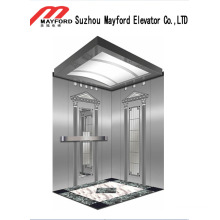 630kg Machine Roomless Passenger Elevator with Mirror Etched